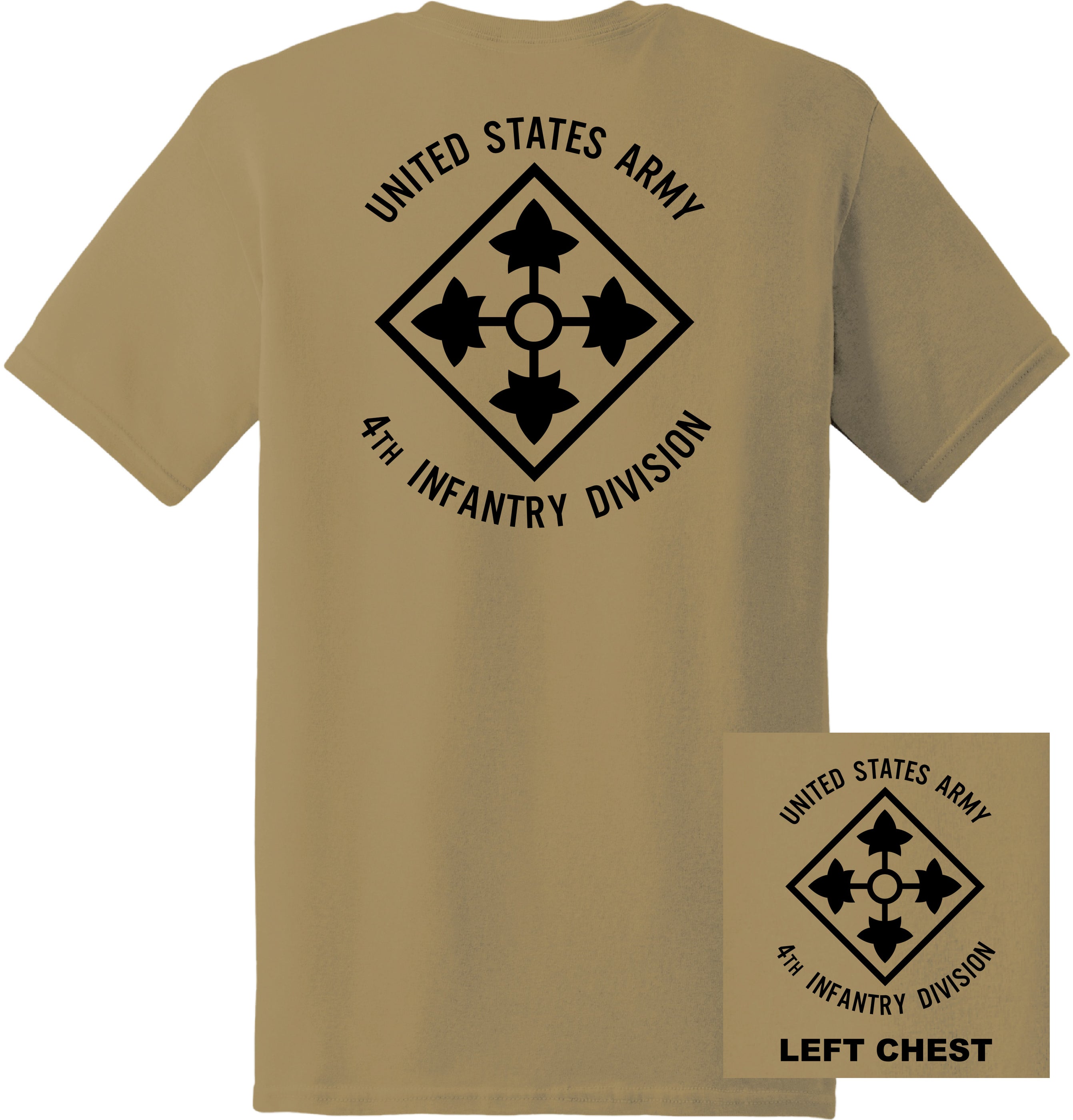 US Army 4th Infantry Division TShirt — Hell Hound Gear