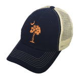 South Carolina Palmetto & Moon - Navy & Ivory Mesh Back Hat