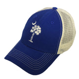 South Carolina Palmetto & Moon - Royal & Ivory Mesh Back Hat