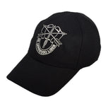 US Army - Special Forces Black Mesh Back Hat (Silver Logo)
